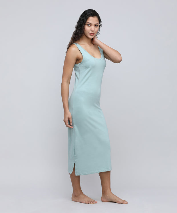 Women's Long Slip_Green